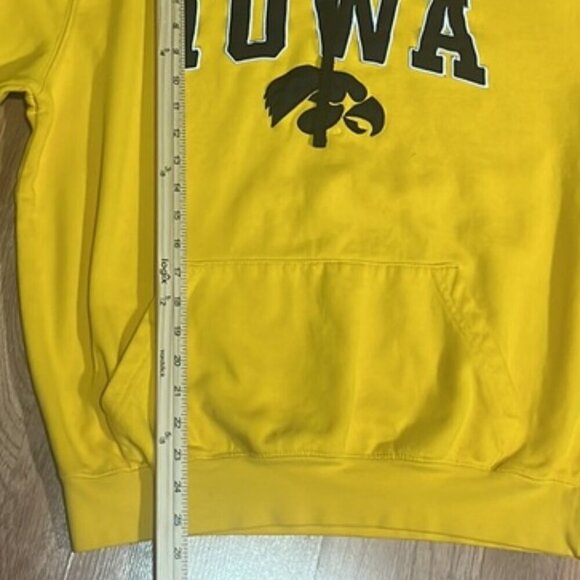 Men's Colosseum Gold Iowa Hawkeyes Arch & Logo Pullover Hoodie Large - Picture 6 of 11
